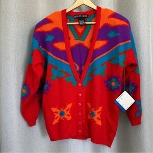 Colorful Patterned Women's Sweater